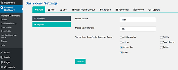 How new user can select user role on registration