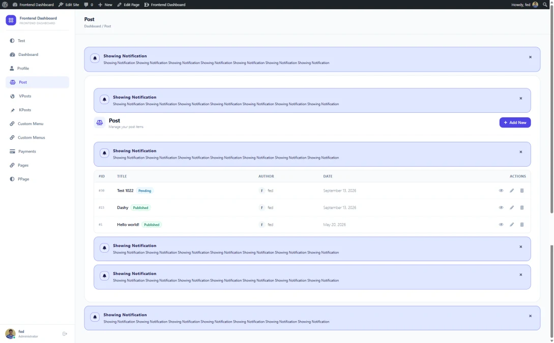 Precise Alert Placement Across the Dashboard Shell