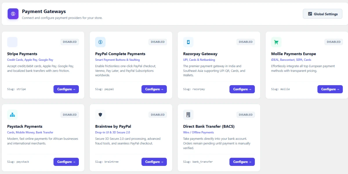 Turnkey Global Reach with Instant Provider Toggles