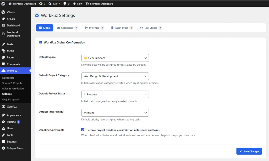 Centralized Global Configuration & Workflow Rules