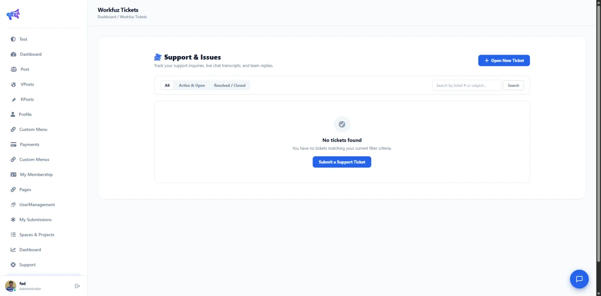 Self-Service Customer Support & Issues Portal